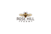design modern rose hill farm logo
