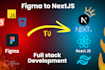 be your professional front end web developer using react js and next js