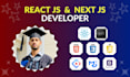 develop frontend website using react js and next js
