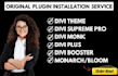 install divi theme, divi supreme pro, divi monk, divi booster plugin