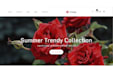 design flower shopify store flower bouquest website florist store flower store