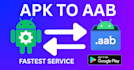 convert apk to aab without android source code fastest apk to aab