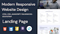 build a responsive HTML CSS landing page
