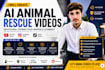 create viral ai animal rescue videos and emotional animal stories