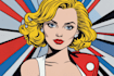 draw pop art portrait in roy lichtenstein style