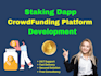 create dapp staking website, solana presale website with solidity smart contract
