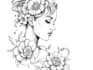 create line art tattoo illustration