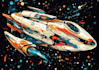 design a sci fi spaceship models