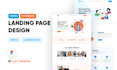 clean professional web landing page UI UX design figma