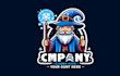 give creative wizard mascot logo design with new concepts