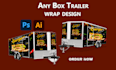 professional box trailer wrap, van wrap, cargo van wrap, truck wrap design