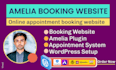 set up amelia booking plugin, build a professional appointment booking website