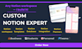 create a custom notion template dashboard and planner