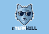 design awesome grin wolf logo