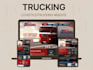 create logistic, truck, transport, freight, cargo website