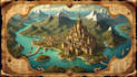draw fantasy map illustration