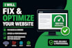 fix website bugs and optimize speed and performance