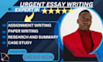 write essay, case study analysis, apa paper, report, research and summary