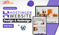 design hostinger website redesign wordpress website migrate hostinger horizons