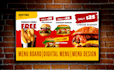 do eye catching static digital food menu board design for tv screen