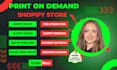 do shopify print on demand, etsy, printful, printify, gelato, shopify website