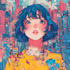 draw in comic style and retro colors