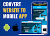 convert your website to android and ios mobile apps with free splash screen