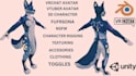 create custom vrchat avatar fursona furry avatar anime 3d model vrc character