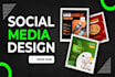design professional social media posts facebook, instagram post, banner ad