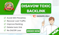 remove spam links and disavow toxic backlinks