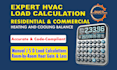 do hvac design heating and cooling load calculations