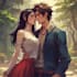 make a anime couple character art anime style