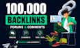 build tier2 forum backlinks large scale comment forum links SEO link building