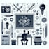 create a technical illustration, instruction manual design