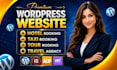 do hotel booking, taxi booking, travel agency or any business wordpress website