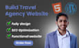 create a stunning travel agency website