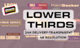 lower thirds alpha, transparent background