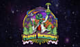 design modern trippy illustration psychedelic logo