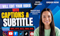 translate add english, french, spanish srt vtt scc subtitles or captions video