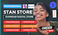 setup stan store, upload digital product, stan store marketing gumroad promotion