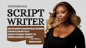 write a professional movie script or screenplay for your film or youtube project