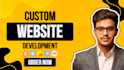 develop a custom full stack website with modern UI and API integration