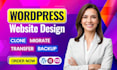 design or redesign wordpress website development using elementor pro