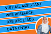 do data entry, web research, copy paste, convert pdf, excel