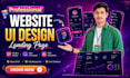 do figma website design, website ui ux design, app UI UX