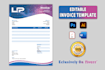 design an editable invoice template