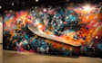 create graffiti pop art canvas designs and murals