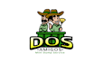 design cartoon dos amigos mini dump service logo