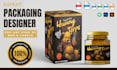 do free 3d mockup with custom box design, packaging and label