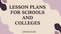 create high quality educational lesson plans